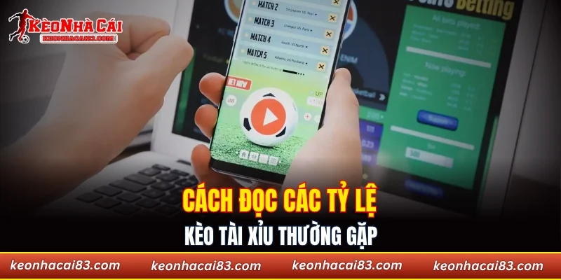 Cách đọc các tỷ lệ kèo tài xỉu thường gặp