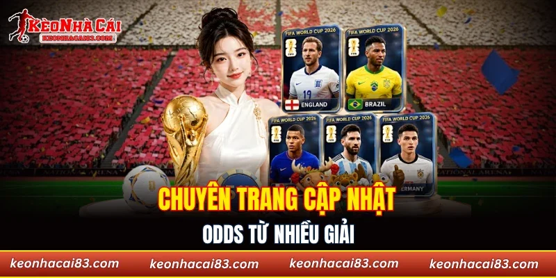 Chuyên trang cập nhật odds từ nhiều giải